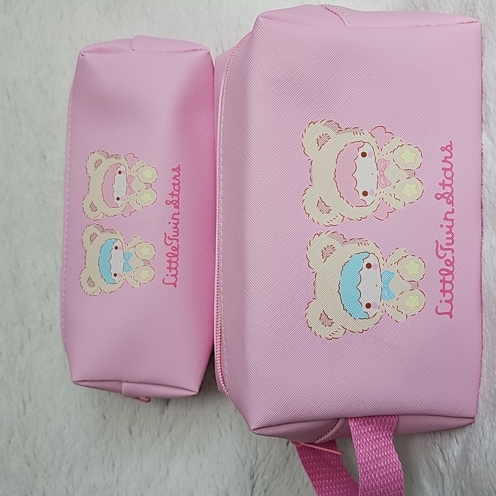 Little Twin Star Pink Cosmetic Bags